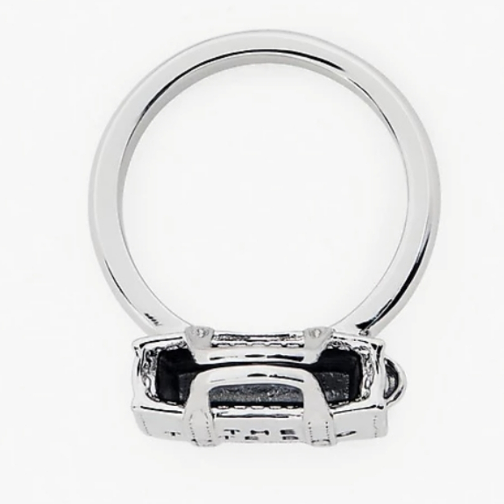 Marc Jacobs Silvertone Tote Bag Ring - Picture 4 of 5